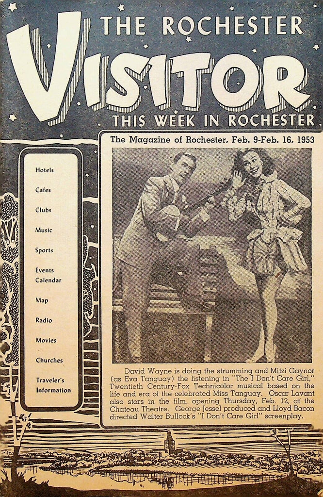 Rochester Minnesota Visitor February 9 1953 Mitzi Gaynor David Wayne