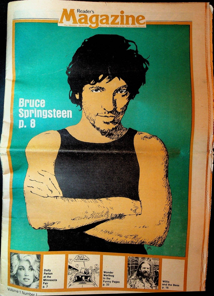 Reader's Magazine August 24 1978 Bruce Springsteen Dolly Parton Wonder Warthog