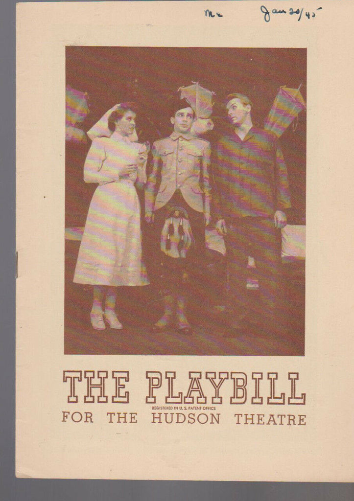 The Hasty Heart Playbill January 21 1945 John Lund Victor Chapin