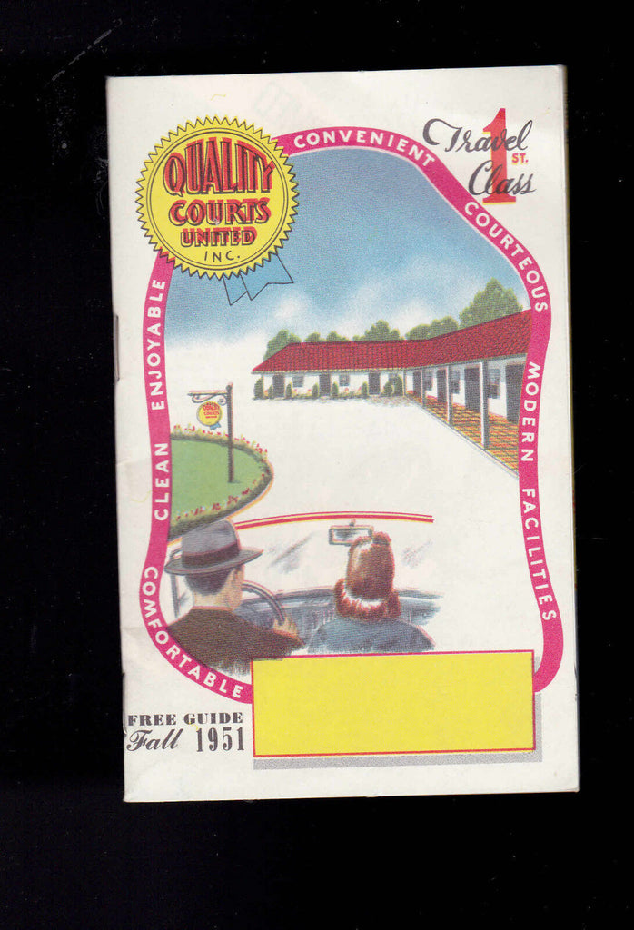 Quality Courts Unlimited Fall 1951 Motel Guide East Coast