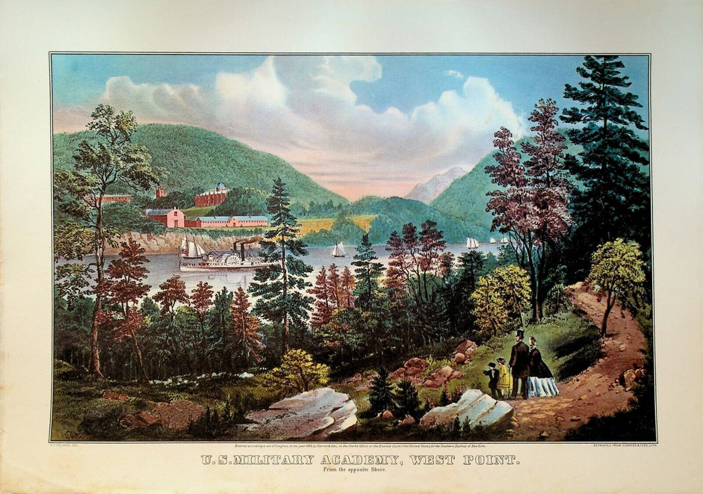 Currier & Ives Calendar Topper 1954 US Military Academy West Point