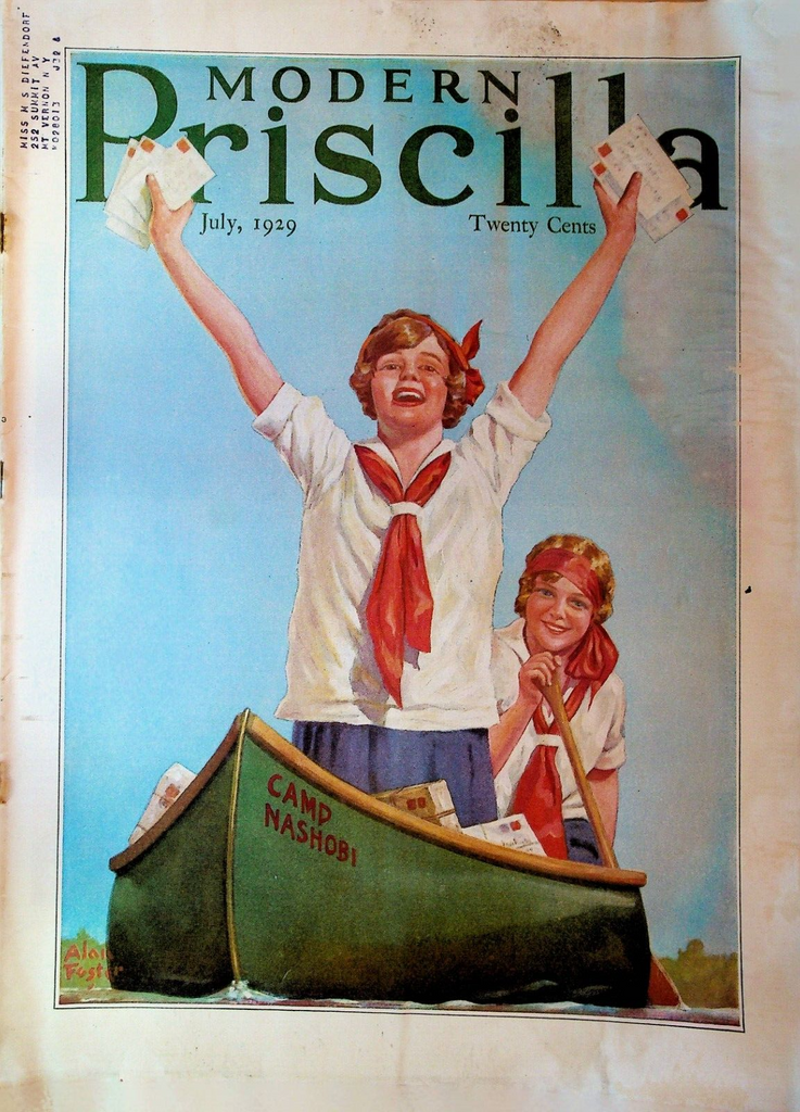 Modern Priscilla Magazine July 1929 Alan Foster Art Deco Ads