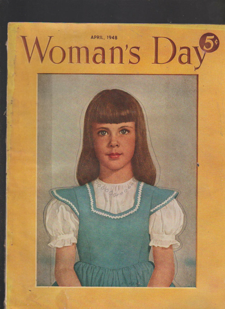 Woman's Day Magazine April 1948 Girl on Cover
