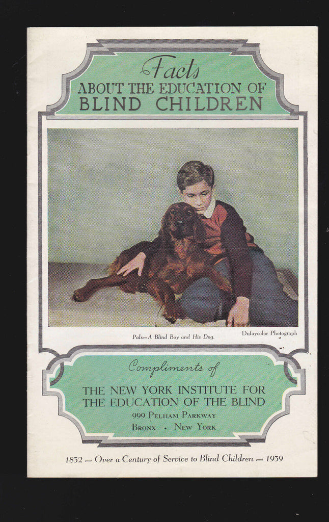 Facts About the Education of Blind Children 1939 & more