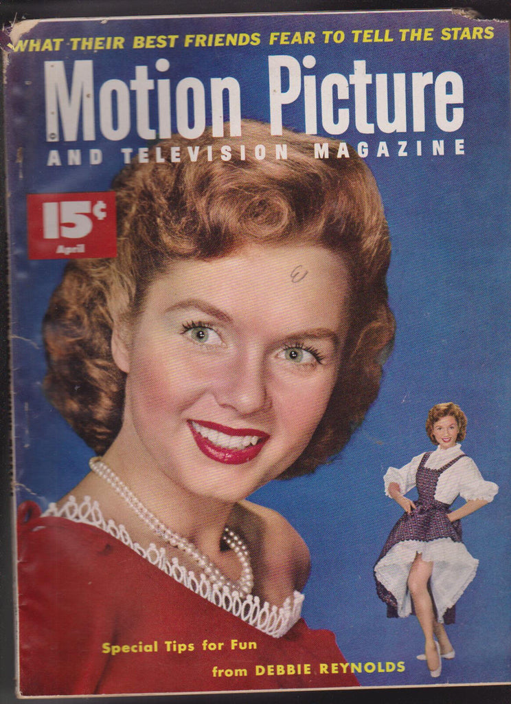 Motion Picture Magazine April 1953 Debbie Reynolds Lana Turner Robert Wagner