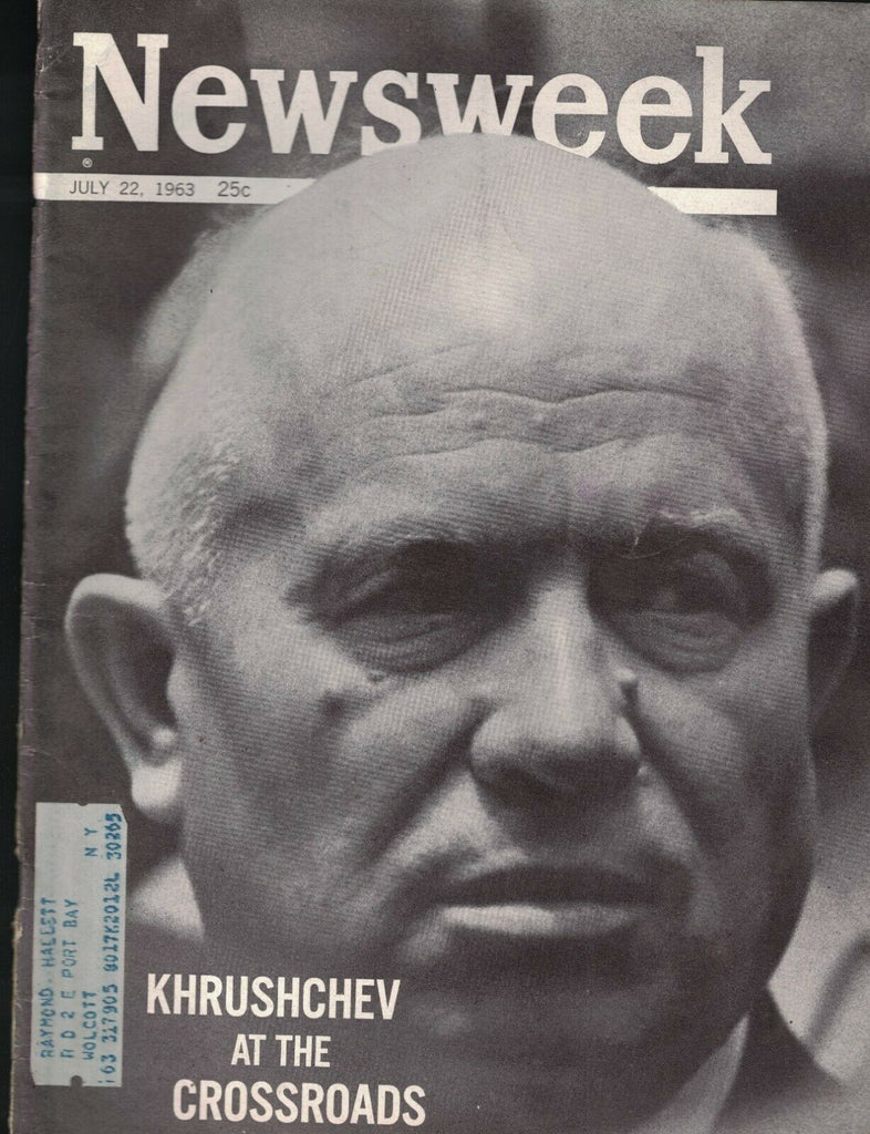 Newsweek Magazine July 22 1963 Nikita Khrushchev Sonny Liston Civil Rights