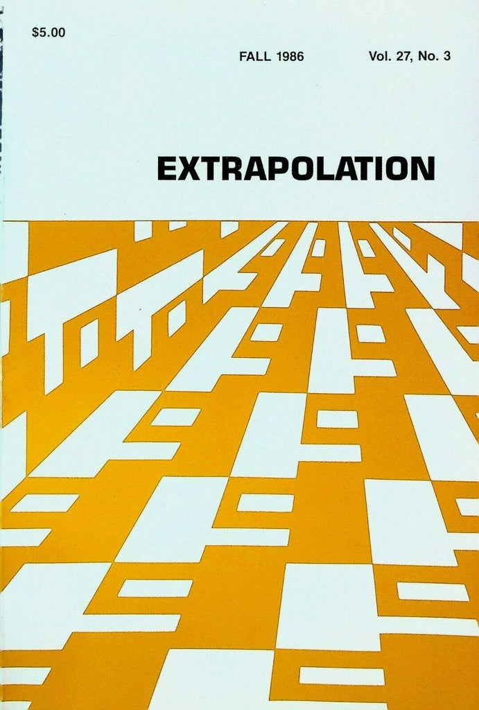 Extrapolation Science Fiction Fall 1986 Edgar Rice Burroughs George Eliot