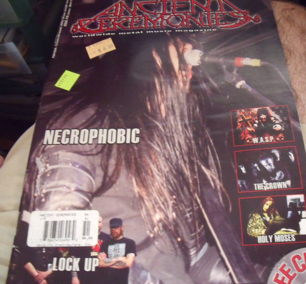 Ancient Ceremonies #10 Magazine Necrophobic, Lock Up, Steel Warriors (2002)