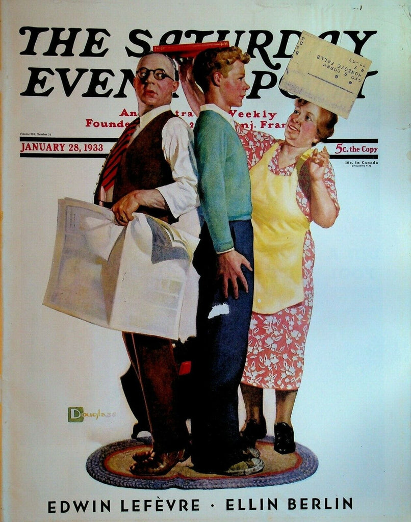 Saturday Evening Post January 28 1933 Art Deco Ads Margaret Culkin Banning