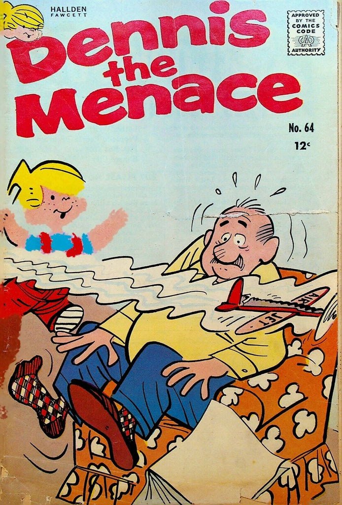 Dennis the Menace 64 1962 Hallden Comics Toy Airplane