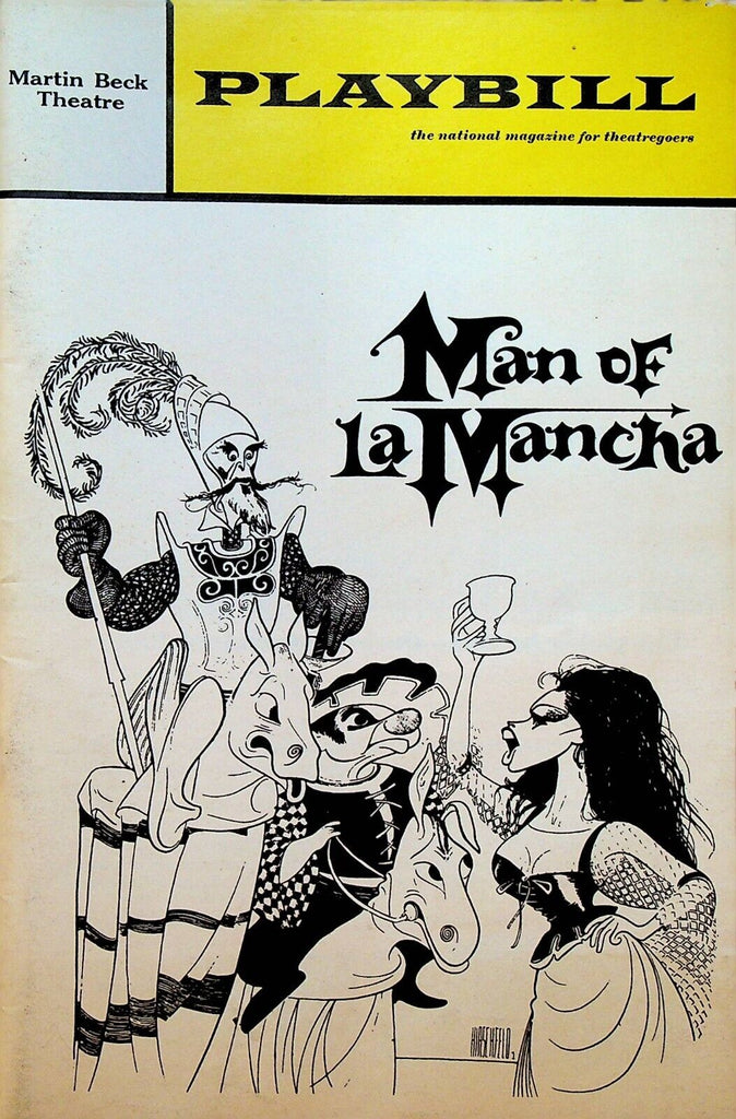 Man of La Mancha Playbill April 1968 David Atkinson Ray Middleton Bernice Massi