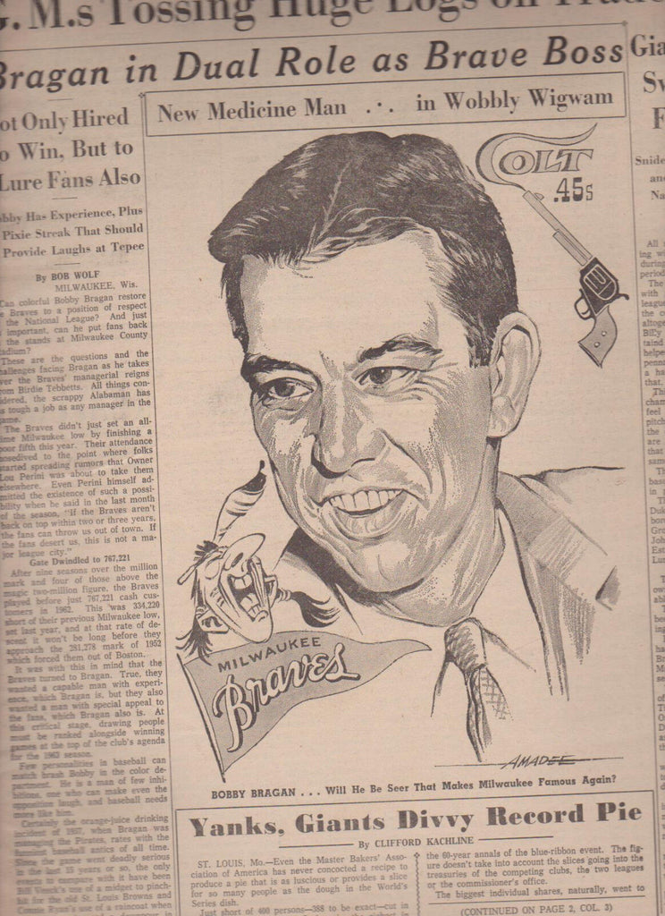 The Sporting News TSN Bobby Bragan November 3 1962