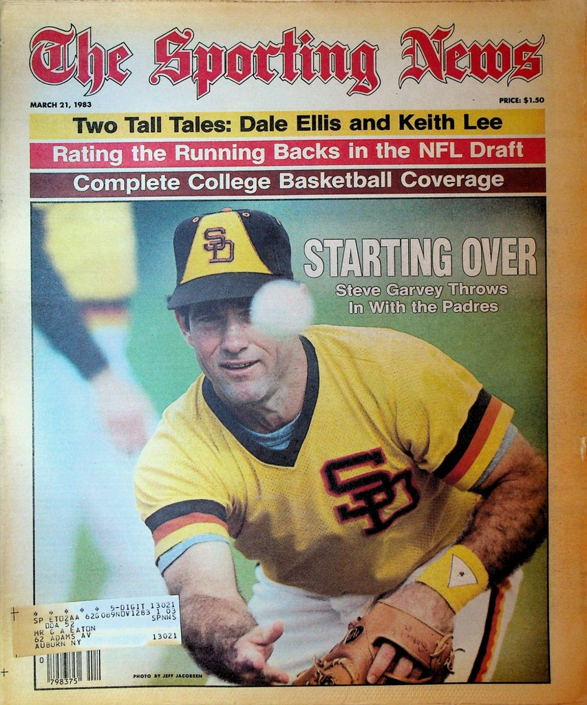 The Sporting News March 21 1983 Steve Garvey Keith Lee Dale Ellis