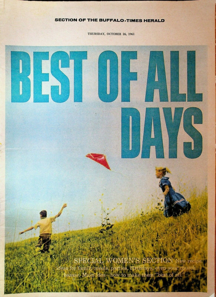 Best of All Days Magazine October 26 1961 Recipe Section