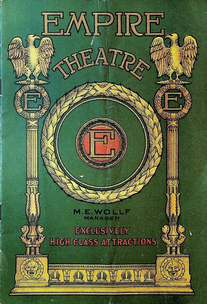 Twin Beds Play Program December 9 1915 Empire Theatre Syracuse