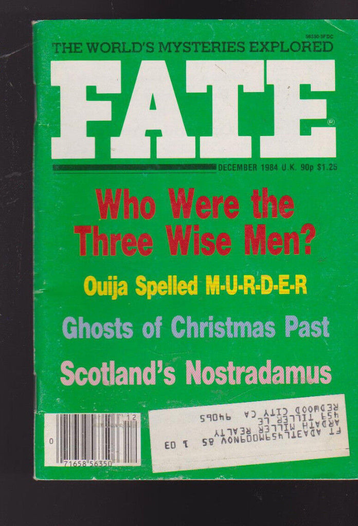 Fate Magazine Lady of Lawers Poltergeist December 1984