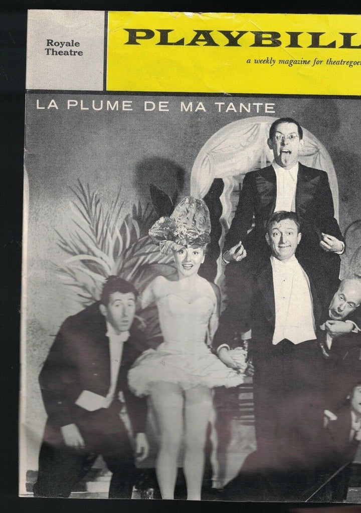 La Plume de ma Tante Playbill September 21 1959 Robert Dhery Pierre Olaf