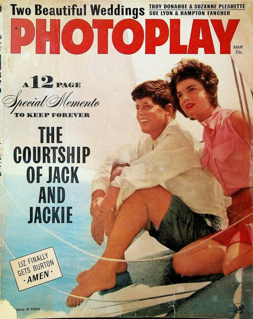 Photoplay Magazine March 1964 Jackie Kennedy JFK Liz Taylor Frank Sinatra