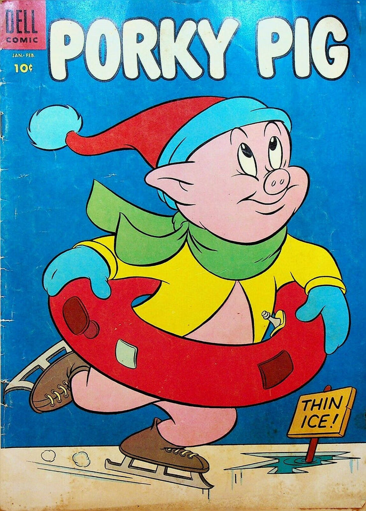 Porky Pig 38 Dell Comics 1955 Ice Skating