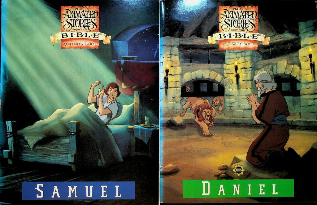 Animated Stories From the Bible Activity Book Lot of 6 1990s
