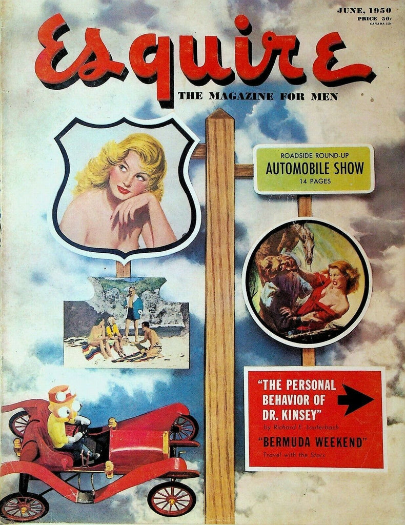 Esquire Magazine June 1950 Lou Moore Indy 500 Al Moore Dr Kinsey