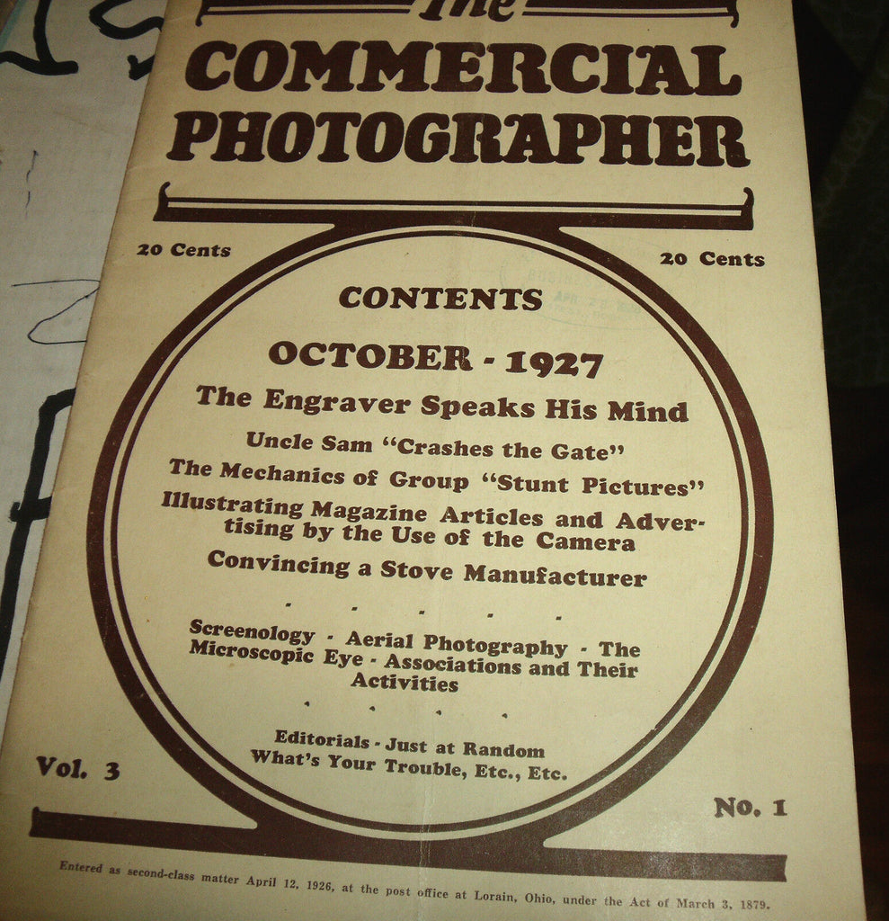 The Commercial Photographer Magazine October 1927 Group Stunt Pictures