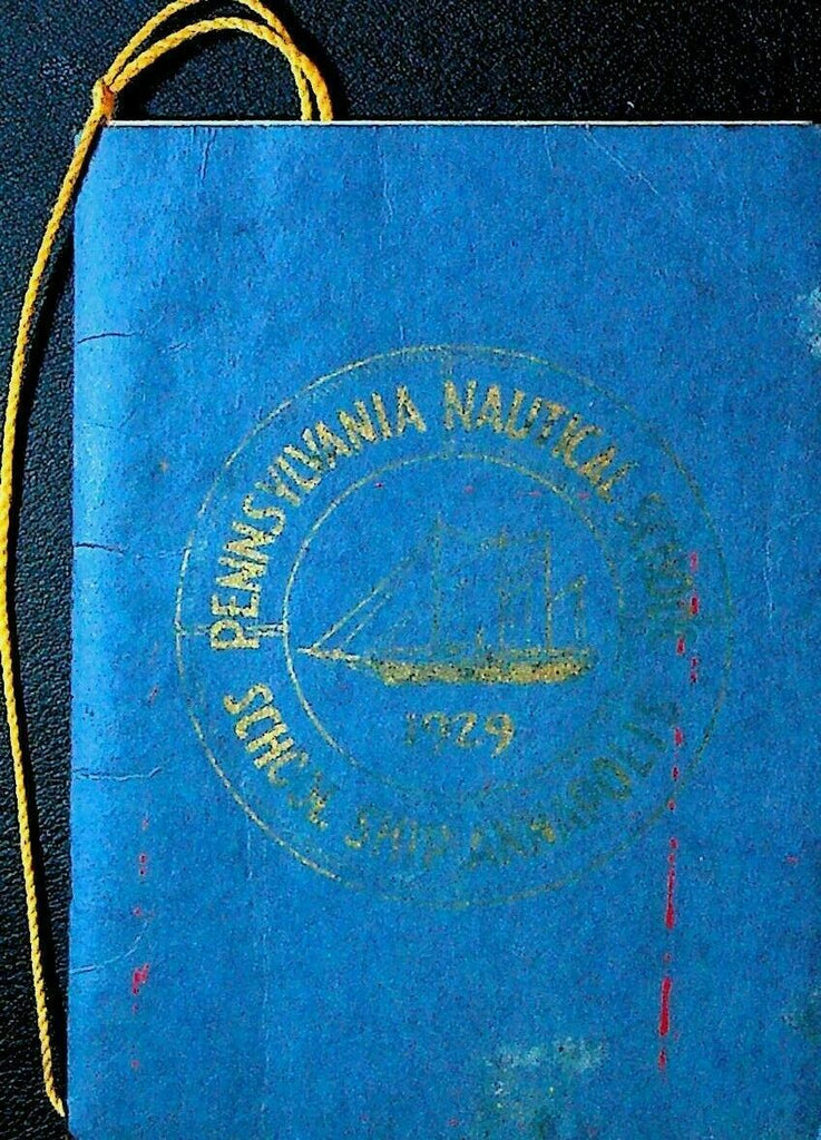 Graduation Dance Program Pennsylvania Nautical School 1929 USS Annapolis