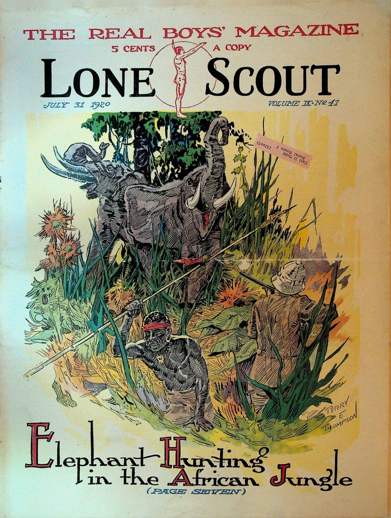 Lone Scout Magazine July 31 1920 Scouting WD Boyce African Safari
