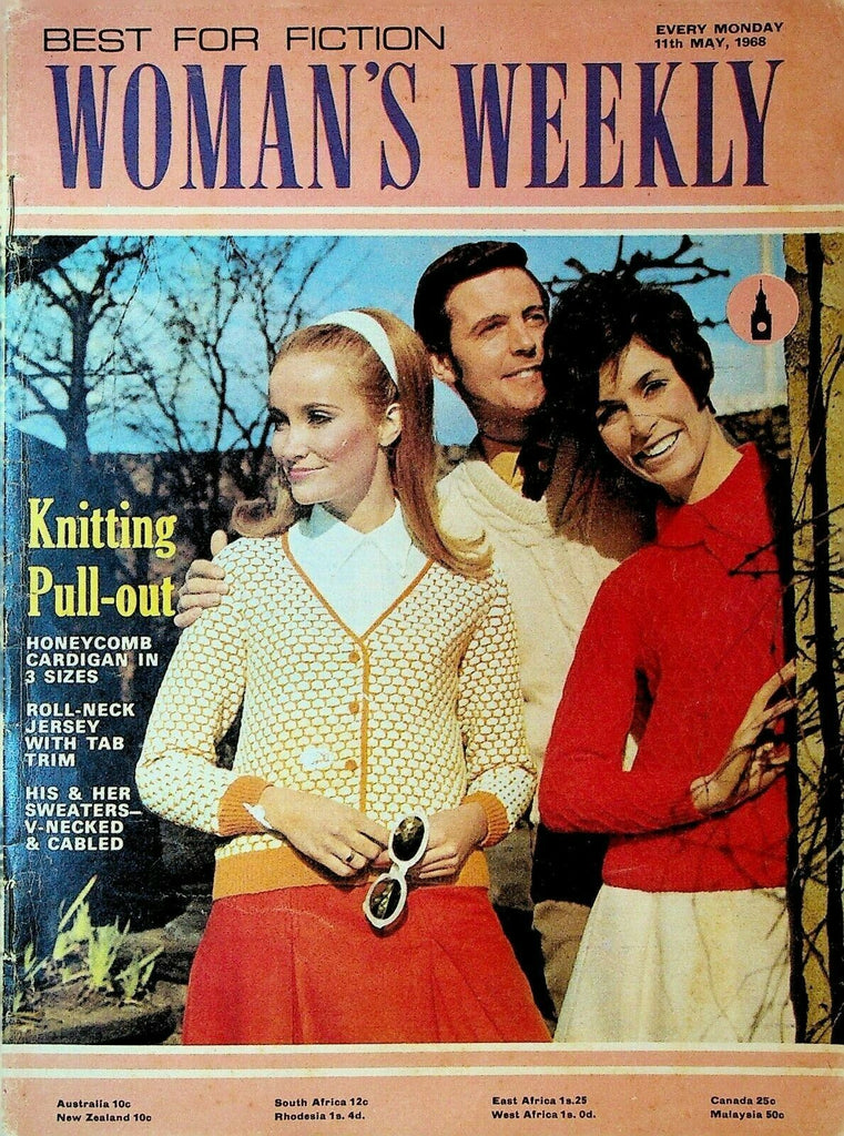 Woman's Weekly Magazine May 11 1968 Fashion Jean S MacLeod Joyce Englefield