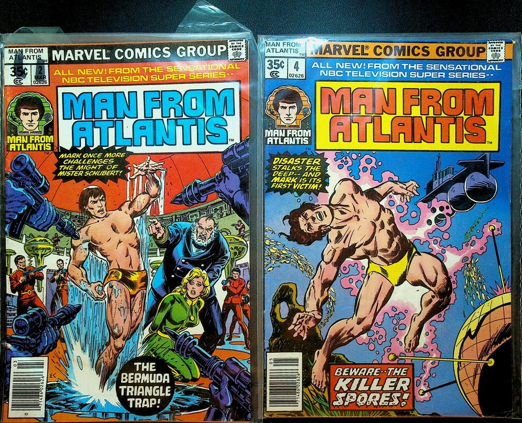 Man From Atlantis Marvel Comics 1970s Lot of 5 Bill Mantlo Frank Robbins
