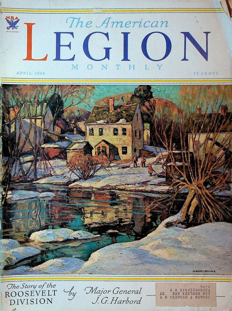 American Legion Magazine April 1934 W Lester Stevens Teddy Roosevelt Division