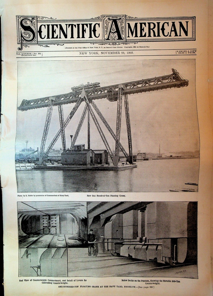 Scientific American Supplement November 28 1903 Berlin Zossen Trolley US Navy