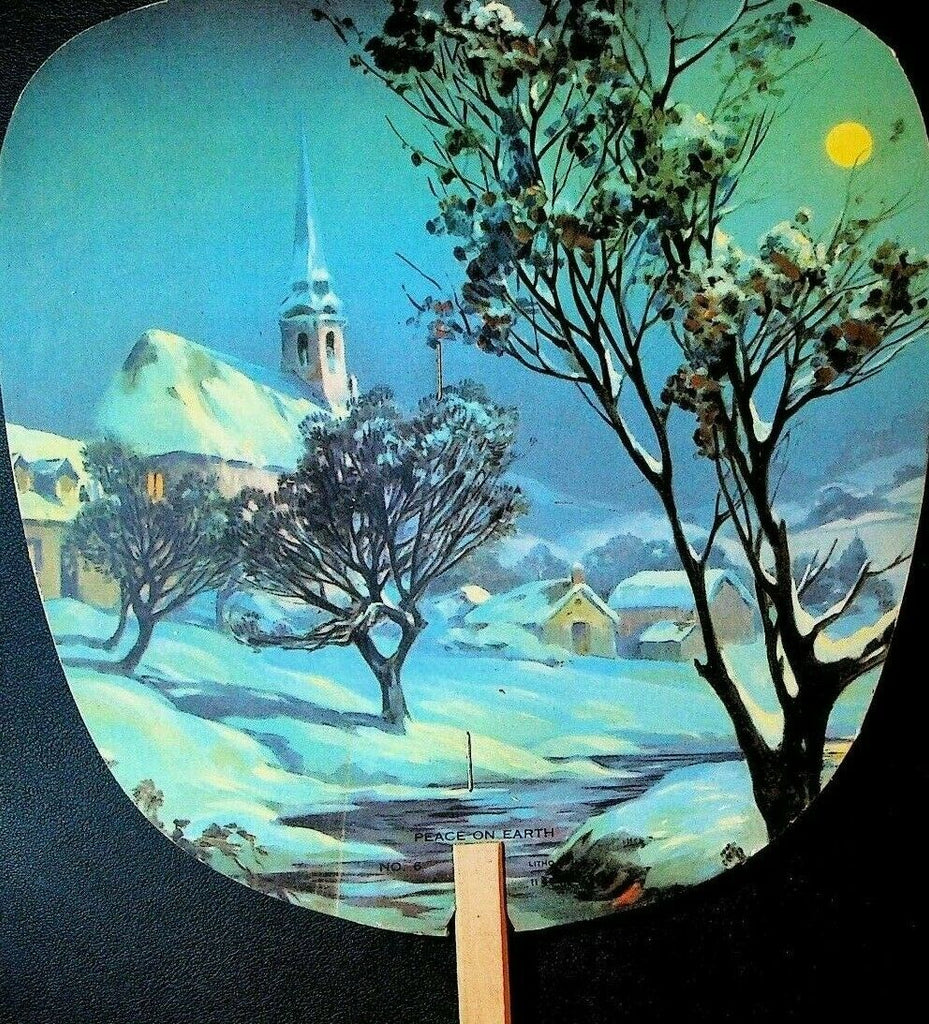 Advertising Fan Linwood W Ott Funeral Service Boyertown Pa