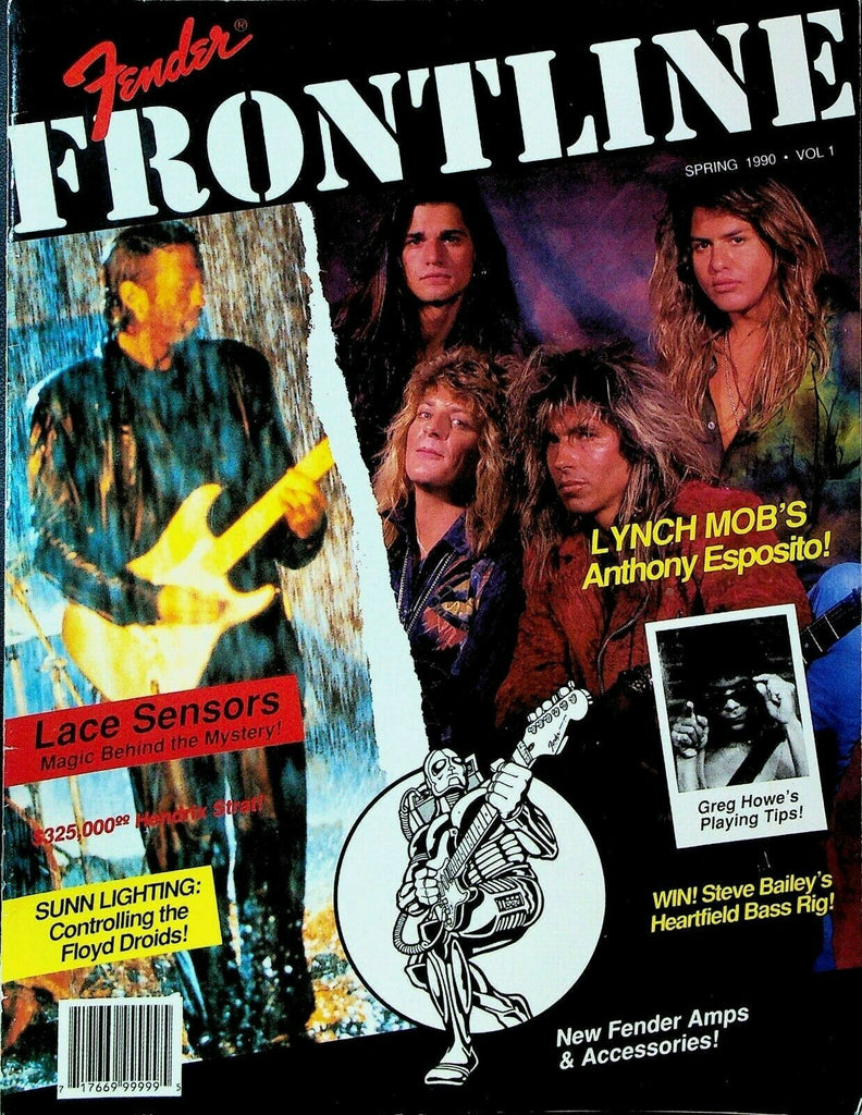 Fender Guitar Frontline Magazine FIRST ISSUE Spring 1990 Lynch Mob Greg Howe
