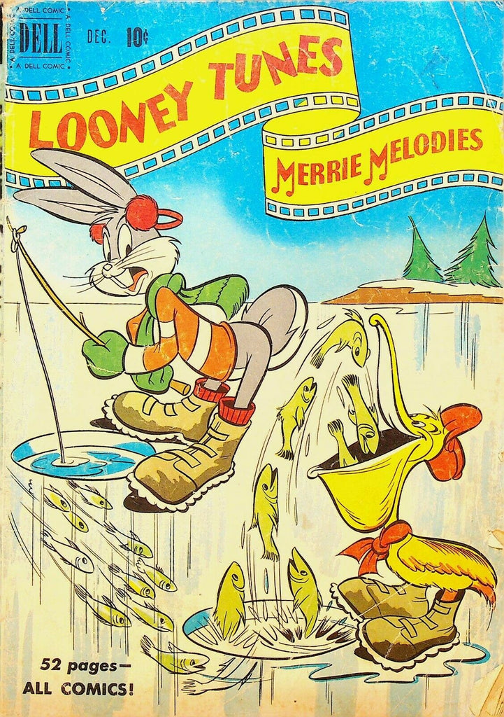 Looney Tunes 110 Dell Comics 1950 Bugs Bunny Fishing Pelican