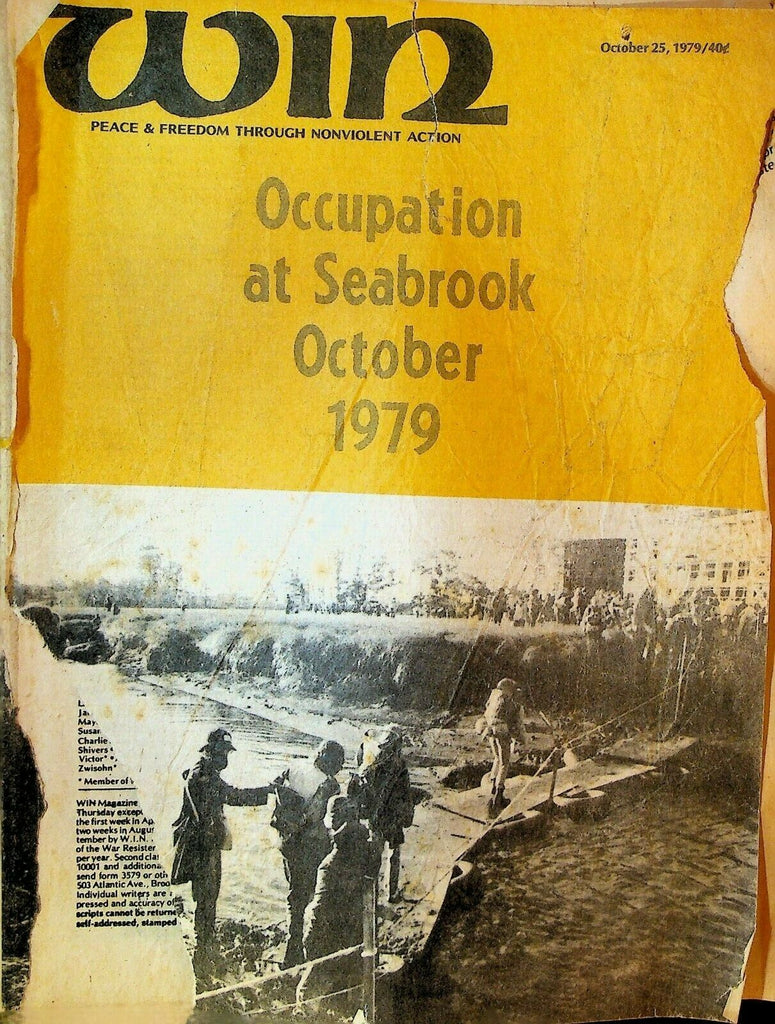 Win Magazine October 25 1979 Occupation at Seabrook Political Music
