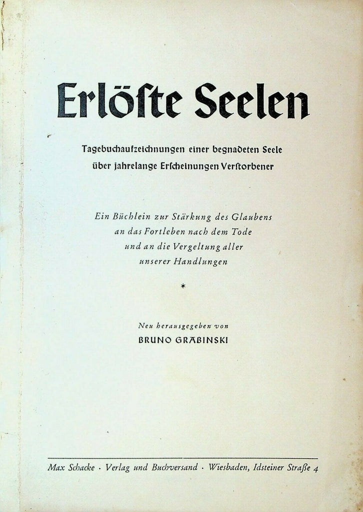 Erloste Seelen 1950 SC Book German Language Redeemed Souls