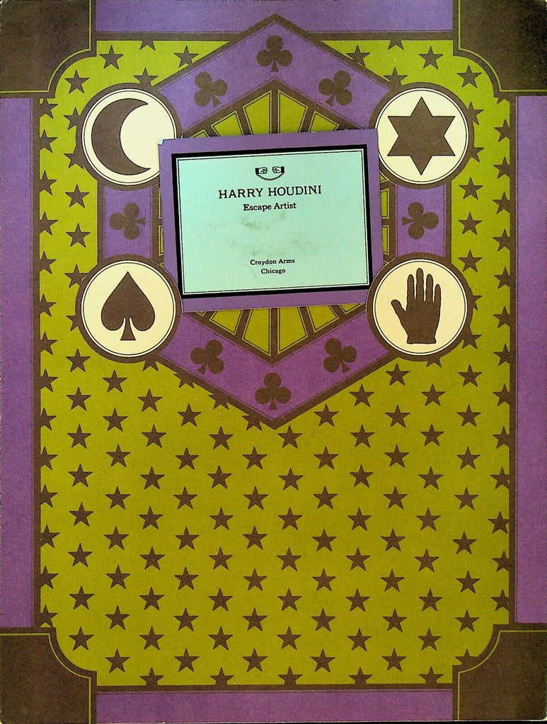 Harry Houdini Escape Artist Croydon Arms Chicago Union Camp Paper 1970s