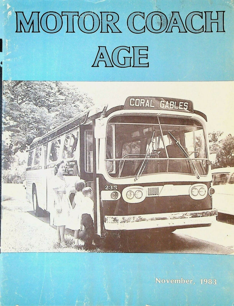 Motor Coach Age November 1983 Coral Gables Florida Bus