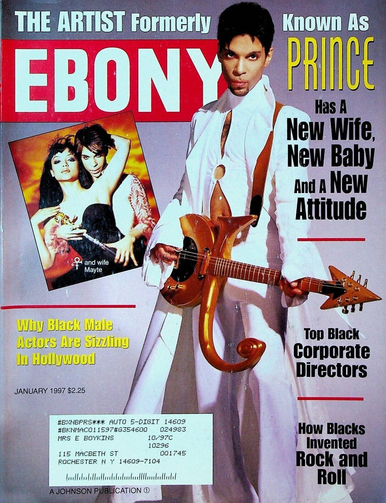 Ebony Magazine January 1997 Prince Mayte Will Smith Morgan Freeman Wesley Snipes
