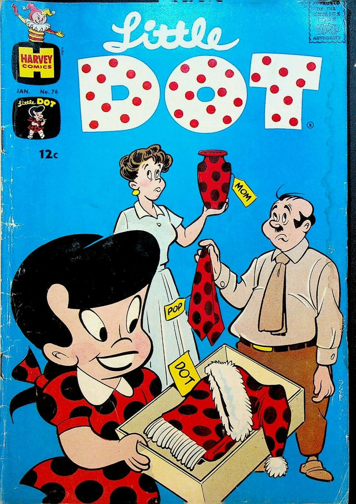 Little Dot 76 Harvey Comics Comics 1962 Vase Tie Cap Scarft