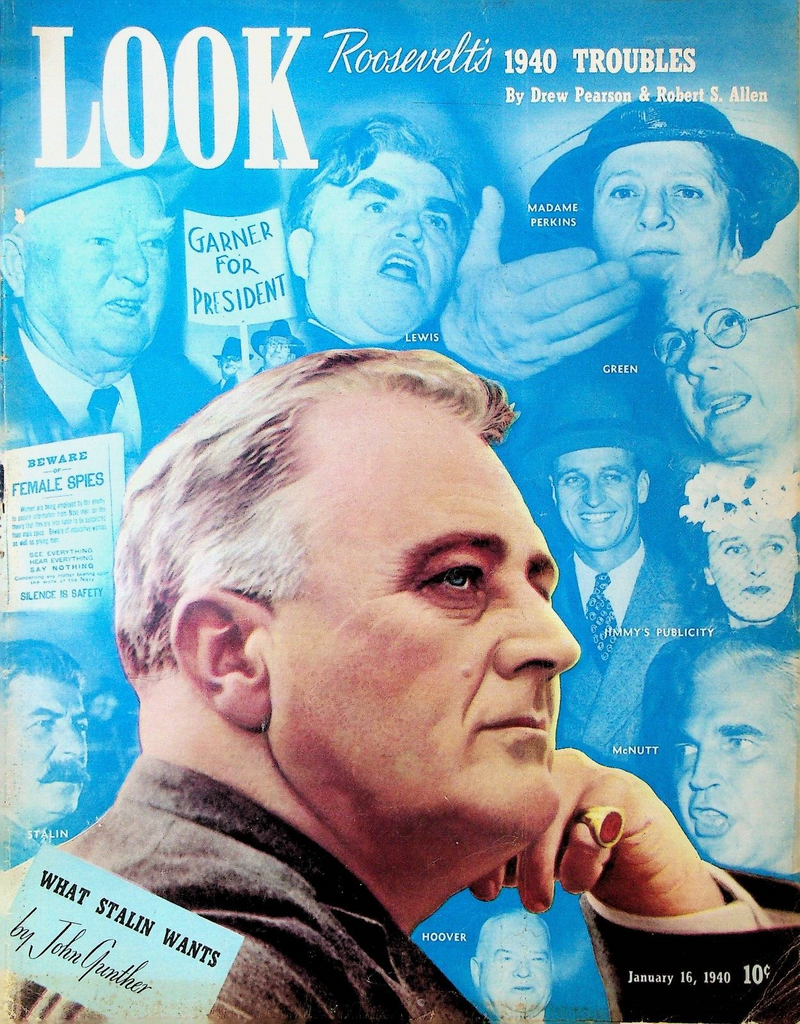 Look Magazine January 16 1940 Lou Gehrig Dorothy Dix Josef Stalin