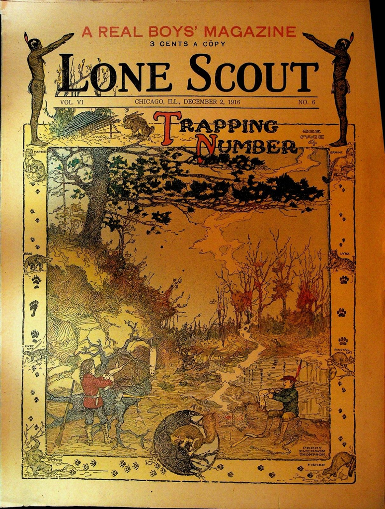 Lone Scout Magazine December 2  1916 Trapping Perry Emerson Thompson