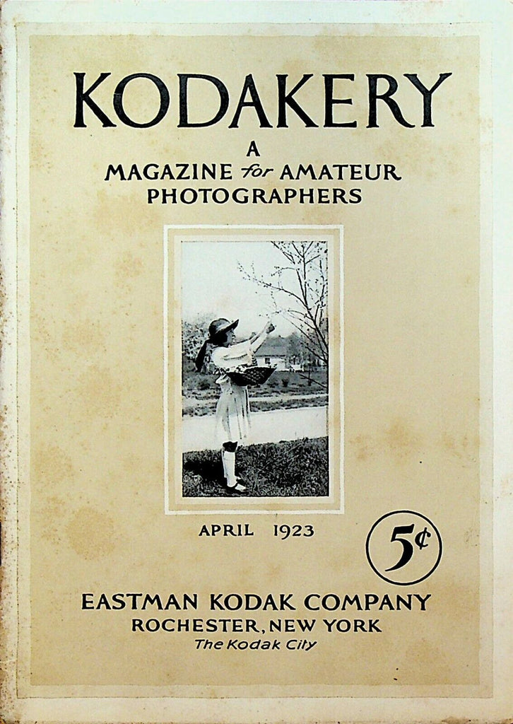 Kodakery Magazine for Amateur Photographers Kodak April 1923 Rochester NY