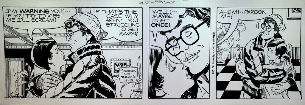 Mary Worth Original Comic Strip Art Allen Saunders Bill Ziegler December 14 1985