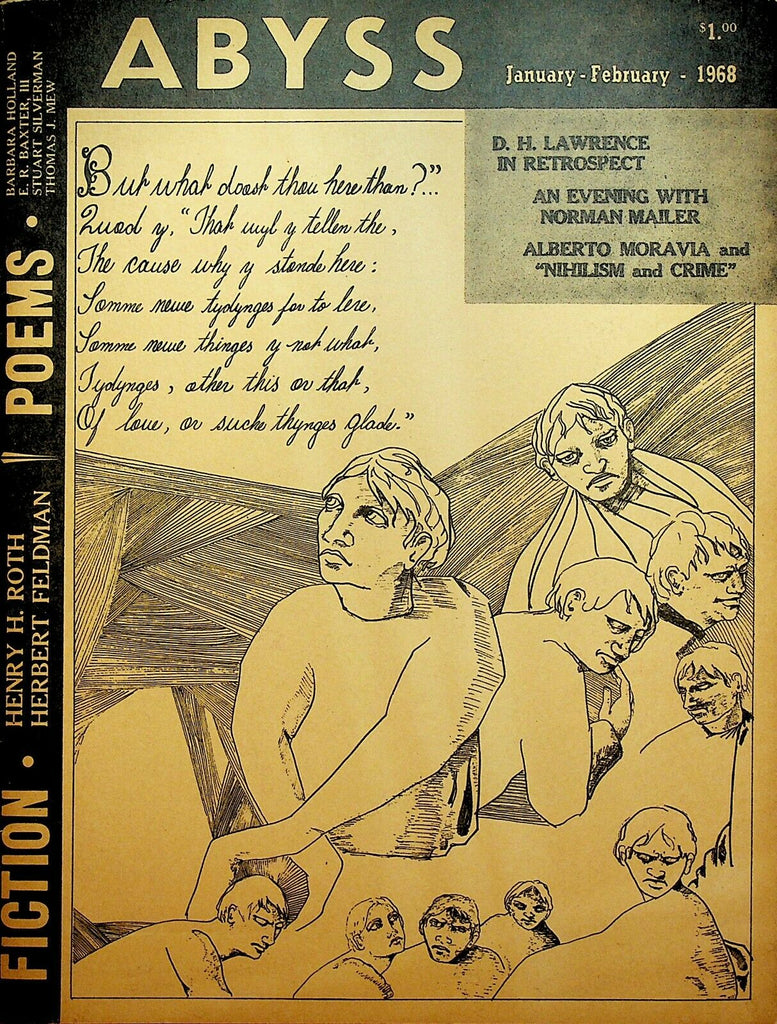 Abyss Magazine January 1968 DH Lawrence Alberto Moravia Norman Mailer