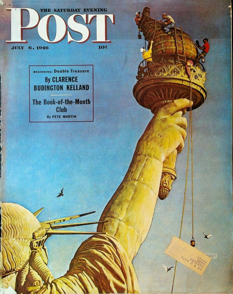 Saturday Evening Post July 6 1946 Norman Rockwell Statue of Liberty