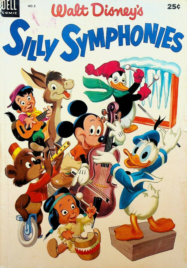 Walt Disney's Silly Symphonies 3 Dell Comics 1953 Donald Duck Band