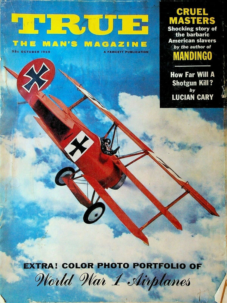 True Magazine October 1959 World War I Airplanes Pepper Martin Willy Miller