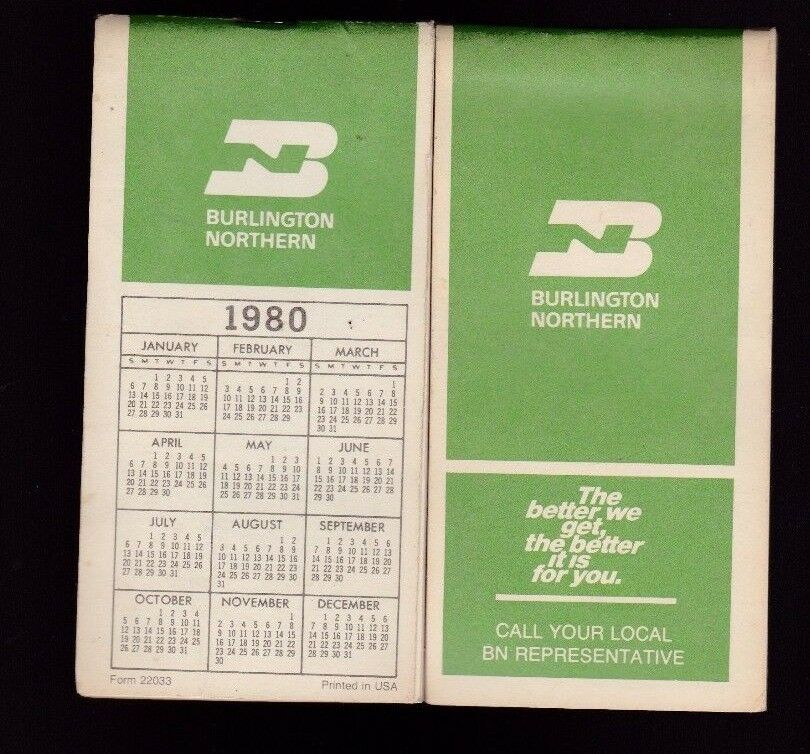 Burlington Northern 1980 Notepads The Better We Get the Better It is For You (2)